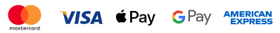 Supported payment options; mastercard, visa, Apple Pay, Google Pay and American Express