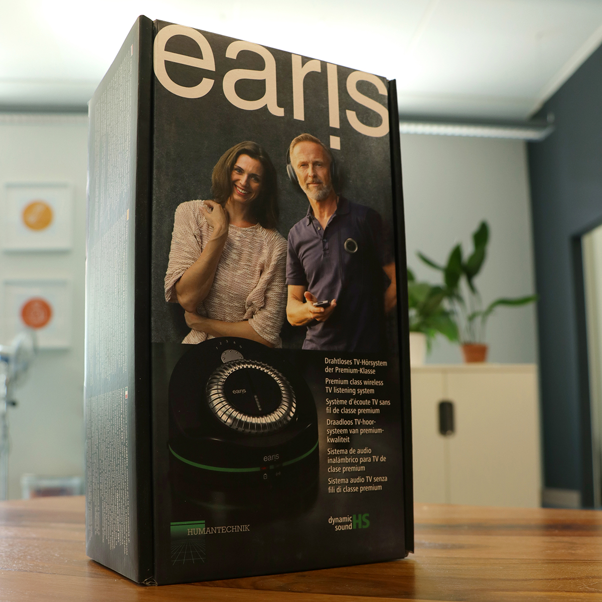 Earis Premium Digital TV Amplifier for Hard of Hearing People with PR & Headset