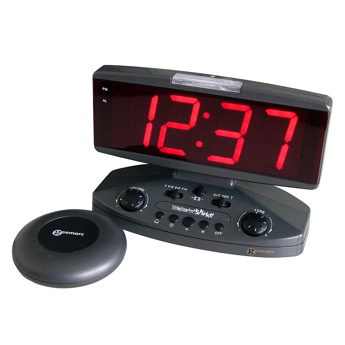 Geemarc Wake n Shake Digital Clock for hearing impaired Sarabec
