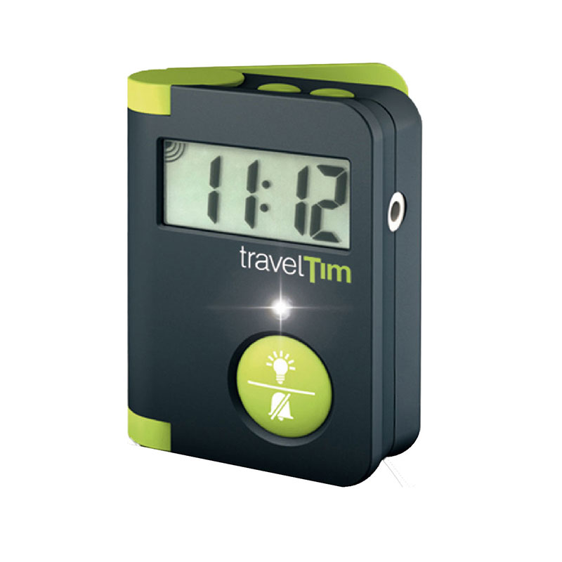 TravelTim Portable Alarm Clock Green