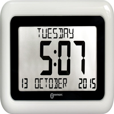 Viso10 Day/Date Clear Display Clock