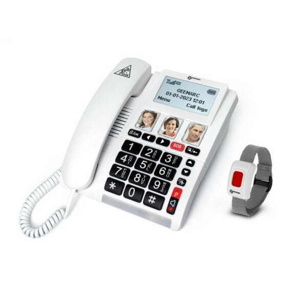 Geemarc CL9000 - 4G Emergency Response Telephone with SOS bracelet