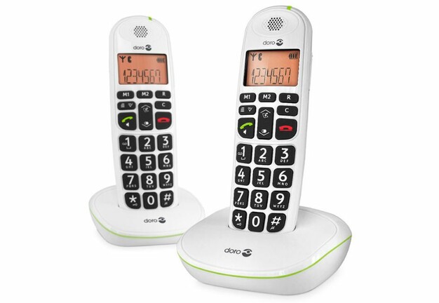 Cordless Doro PhoneEasy Dect Duo